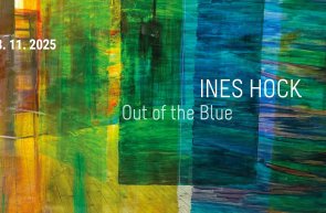 Ausstellung Ines Hock - Out of the Blue Farbige Folientafeln werden im Kultur-Kiosk zu sehen sein.