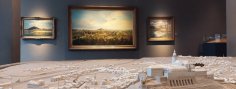 Abteilung Das Bild der Stadt durch die Jahrhunderte Ein Blick auf das Stadtmodell im Stadtmuseum.